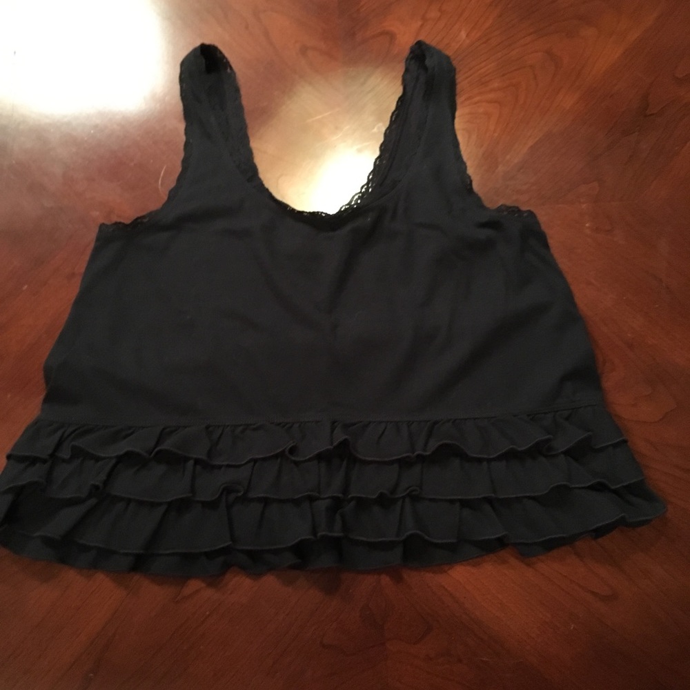 Hollister Ruffle and Lace Tank Top